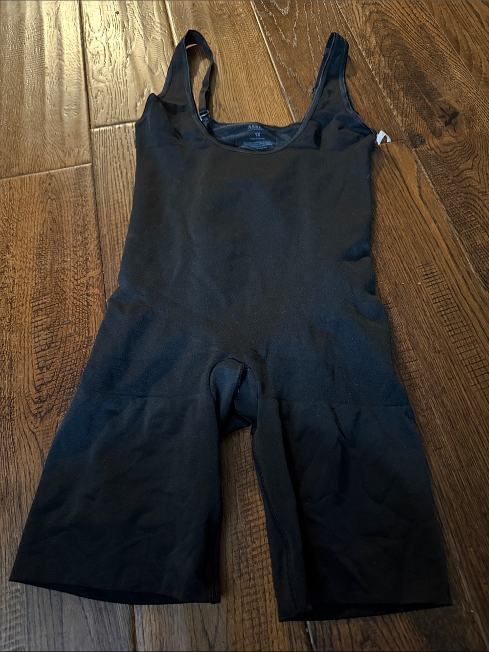 ASSETS BY SPANX Black One-Piece Active Shapewear Bodysuit Size 1X